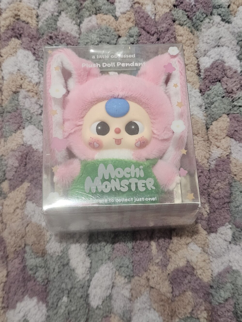 Mochi Monster Pink Bunny Plush Doll Pendant Bag Charm NWT